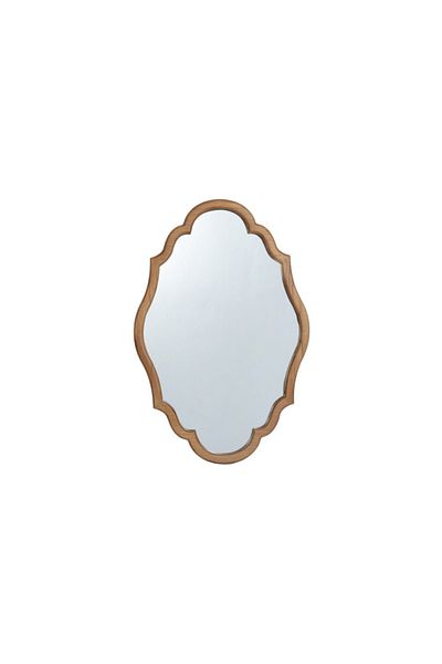 DEC13 Elegant and modern mirror, size 60*90 cm, brown frame
