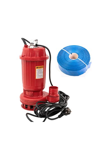 COBI SMART® Submersible dirty water pump package WQD10, 1.1 KW, 1.5 HP, 2 inch fire hose, 50 m