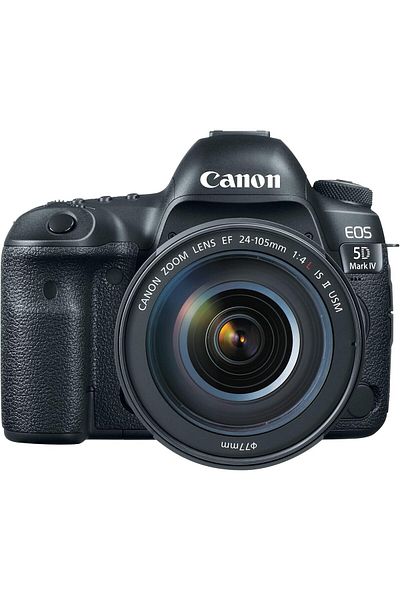 Canon EOS 5D Mark IV 24-105mm F/4L IS II USM Lens - 30.4MP DSLR Camera Black KSA Version with KSA Wa