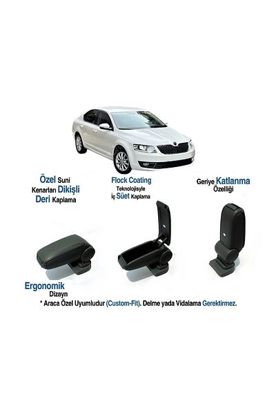TUNAX OTO For Octavia Araca Special Armrest Armrest Without Screw 2013 2014 2015 2016 2017