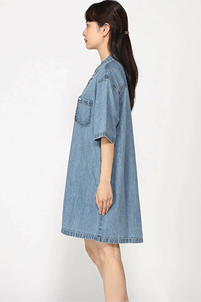 Guess Kadın Elbise-W5GK99D5M81Mavi