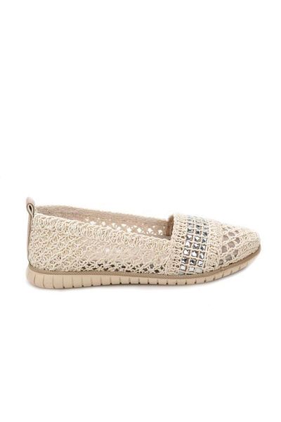 Papuçcity Krl 03139 Women's Braided Daily Ballerinas
