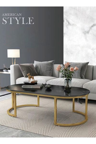 sharpdo Modern Design Luxury Coffee Table Living Room Tea Table Home Furniture 100*50*45 Cm