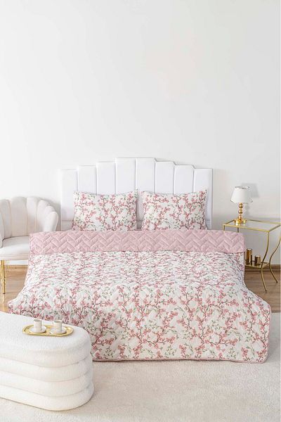 Rivaİstanbul Sakura Quilted Double Cotton Pique & Bedspread