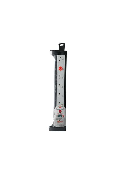 Brennenstuhl 6-Socket Extension Cord Black and White 3m