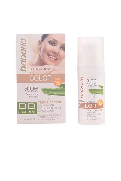 Babaria BB Cream cu efect de uniformizare a tenului Babaria Aloe Vera BB SPF15 50 ml