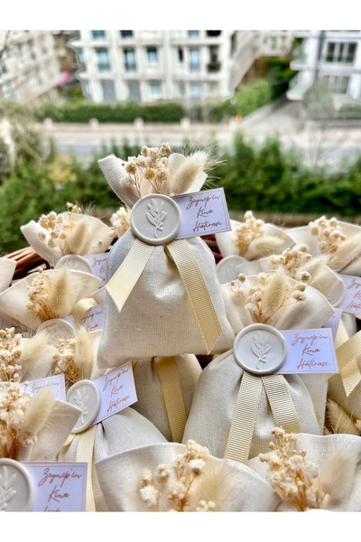 ALYANSHOME Doğal kumaş lavanta kesesi söz nişan düğün nikah kına hediyesi
