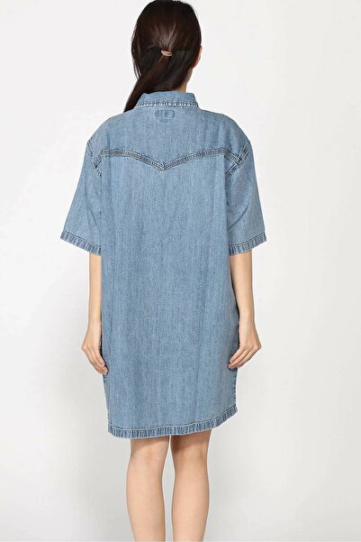 Guess Kadın Elbise-W5GK99D5M81Mavi