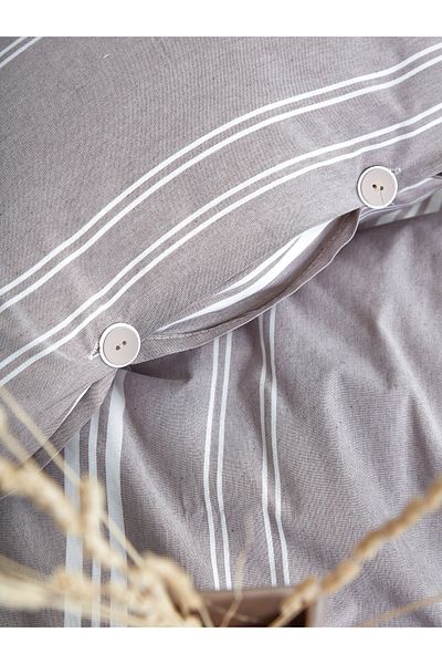 HOME MOD STORE Natural Woven Single 2 Pillowcases with Dowery Bedding Set