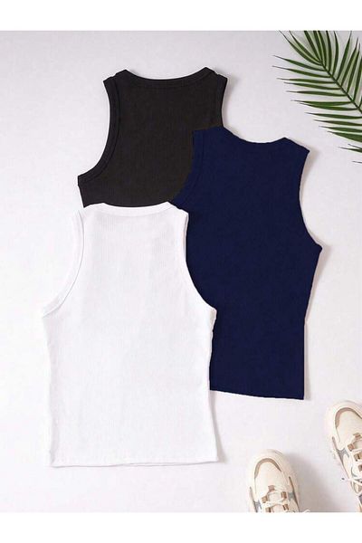 bemmoda Set de 3 bluze pentru femei, 3 culori, flexibile