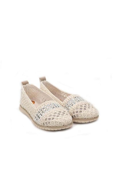 Papuçcity Krl 03139 Women's Braided Daily Ballerinas