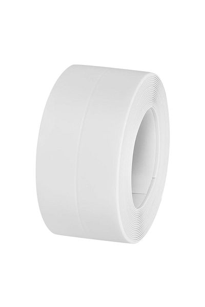 OEM Bandă adezivă de etanșare din PVC, albă, 3,2 m x 3,8 cm, impermeabilă, potrivită pentru baie și bucătărie