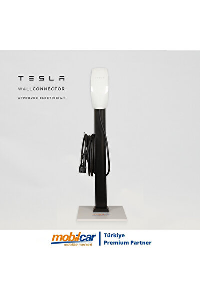 MobilCar Tesla Wall Connector Şarj Ayağı Şarj Kaidesi Siyah