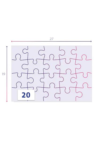 Peppa Pig Puzzle Peppa Pig, 2x20 pieces, 27x19 cm, Multicolor