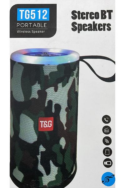 T&G Bluetooth Waterproof Portable Mini Wireless Speaker TG512 Stereo Sound/Mic/TF Card/USB/AUX