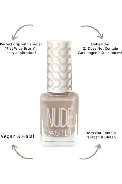 Pastel NUDE NAIL POLISH NO - 766 (GEL NAIL LACQUER - 13ML)