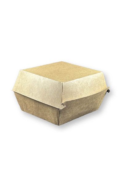 Home Medium Size Kraft Hamburger Box 12X12X9Cm 800 Pieces
