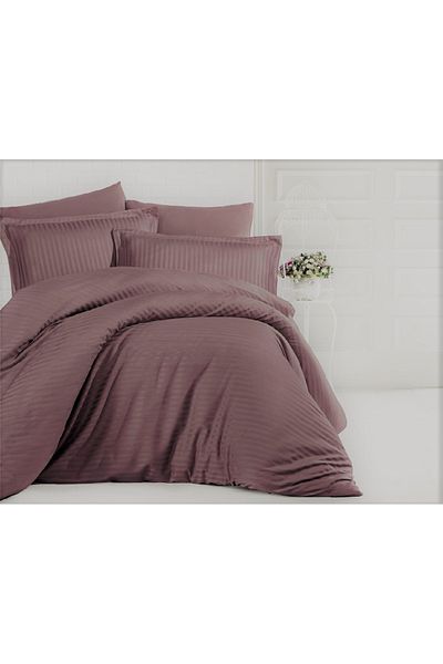 Five Store Fitted sheet with elastic in damask, density 130 g/m2, Brown, 160/200cm