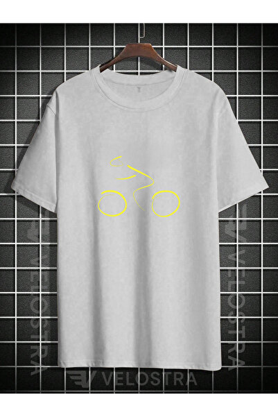Velostra Μπλουζάκι Unisex Cycling με τύπωμα oversized