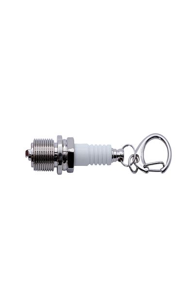 Mega Oto Market Auto Car Keychain White Spark Plug