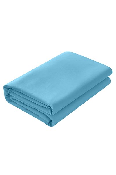 Five Store Bed sheet with elastic in 100% ranforce cotton, density 120 g/sqm, Blue, 160/200cm