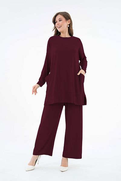 NİSUM MODA Costum cu pantaloni SANDY cu buzunare laterale