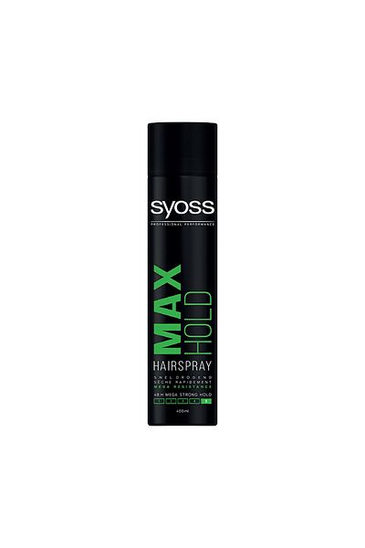 Syoss Max Hold Hair Spray 400ml Free Styling Comb | Long-lasting Hold & Volume