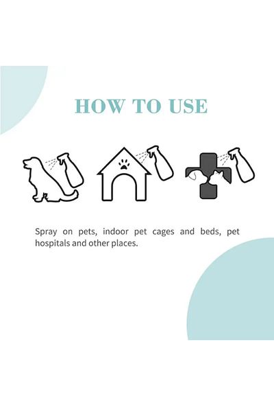 Bioline Deodorizing Spray for Pets - 500ml Odor Eliminator for Coat & Home