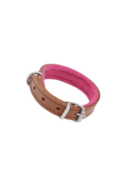 flores Zgarda caine din piele + pasla, nr 250,2 cm x 40 cm