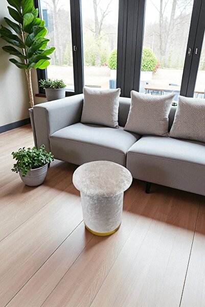 Arte Cotone Mantar Kapaklı Kadife Puf / Mushroom Tabure Bench 35x32