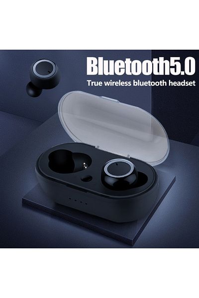TECHSTAR ® Tws Earbud Wireless Bluetooth Headphones With Bt 5.0 Technology Black