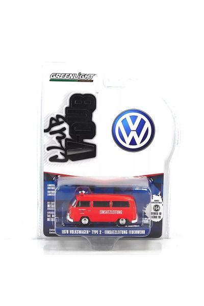 TOYFEST Greenlight 1/64 club vee-dub series 19- 1978 volkswagen type 2 - einsatzleitung feuerwehr