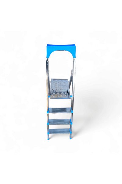 COBI SMART® Aluminum folding ladder, 3 steps, 40x70x109 cm, non-slip, 150 kg resistance