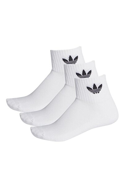 adidas Mid Ankle 3'lü Unisex Beyaz Çorap