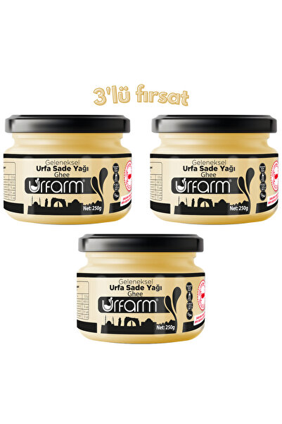 URFARM Koyun Sadeyağ ( GHEE ) 250 gr - 3'lü Paket - Urfa Sadeyağ Kadim Gıda C...
