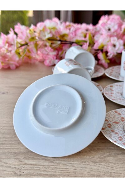 Porland Tamina Desen3 8 Piece Coffee Cup for 4 Persons 90Cc