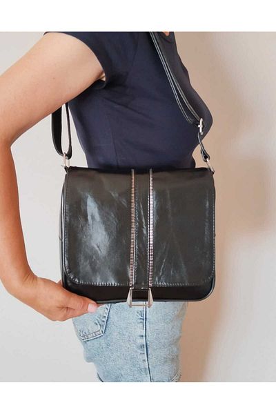 atter GEANTĂ UNISEX DIN PIELE VERITĂ (24CM X 23CM)