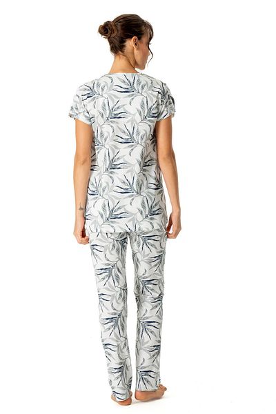 U.S. Polo Assn. US Polo AssnSet de pijamale 100% bumbac, cu nasturi la gat