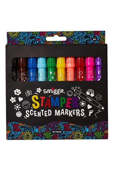 SMIGGLE - مجموعة أقلام تحديد هايلايتر معطرة من ستامبر X10
