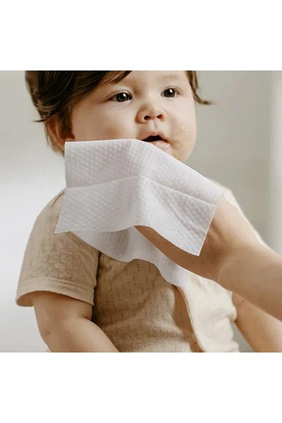 Bc Babycare Babycare Baby Wipes, Pack of 8 x 80 Pieces, Soft Cotton, Gentle for Sensitive Skin