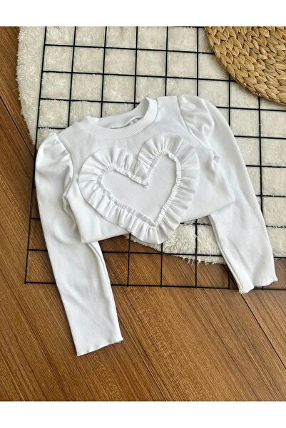 ArdenKids 2-7 Yaş Kalp Detaylı Bluz