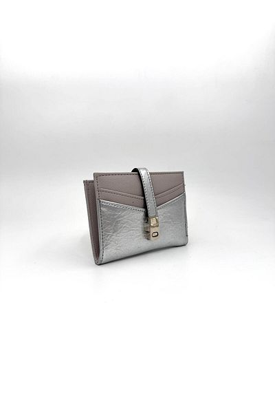 UCCELLO Women's Card Holder Wallet - Stylish Wallet with Zipper, Magnet Buckle, Multi-Compartment Leather Look
