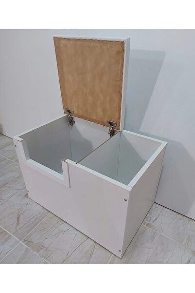 AyShop Tek Kişilik Deri Minderli Kullanışlı Ayrı Kirli Alanlı Meşe Galoşluk