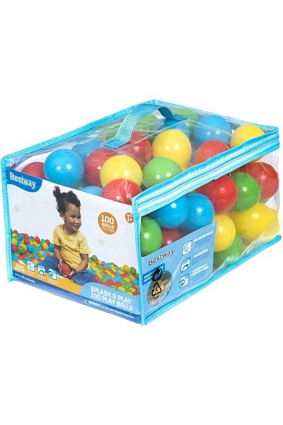 BESTWAY Splash and Play Balls, 100 pcs, 52648