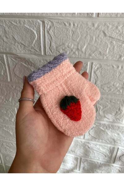 ArdenKids 1-4 Yaş Pudra Çilek Eldiven