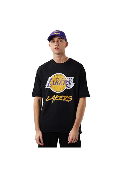 NEW ERA New Era NBA Los Angeles Lakers Script Mesh Tee, Tricou pentru bărbați