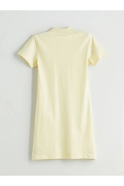 LC Waikiki Lcwaikiki Classic Sari Polo Neck Pique Dress