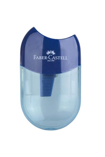 OEM Faber-castell Sharpener With Container, Apple Trend 2019, Blue