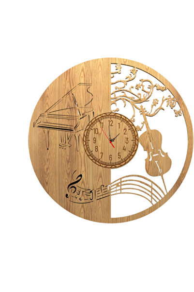 LODOS CNC Genç Odası Duvar Saati Müzik Tasarım Duvar Saati