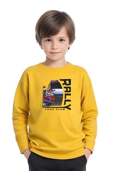 FYK KİDS Boy's Rally Printed Zero-Collar Religious Bottom-Top Set